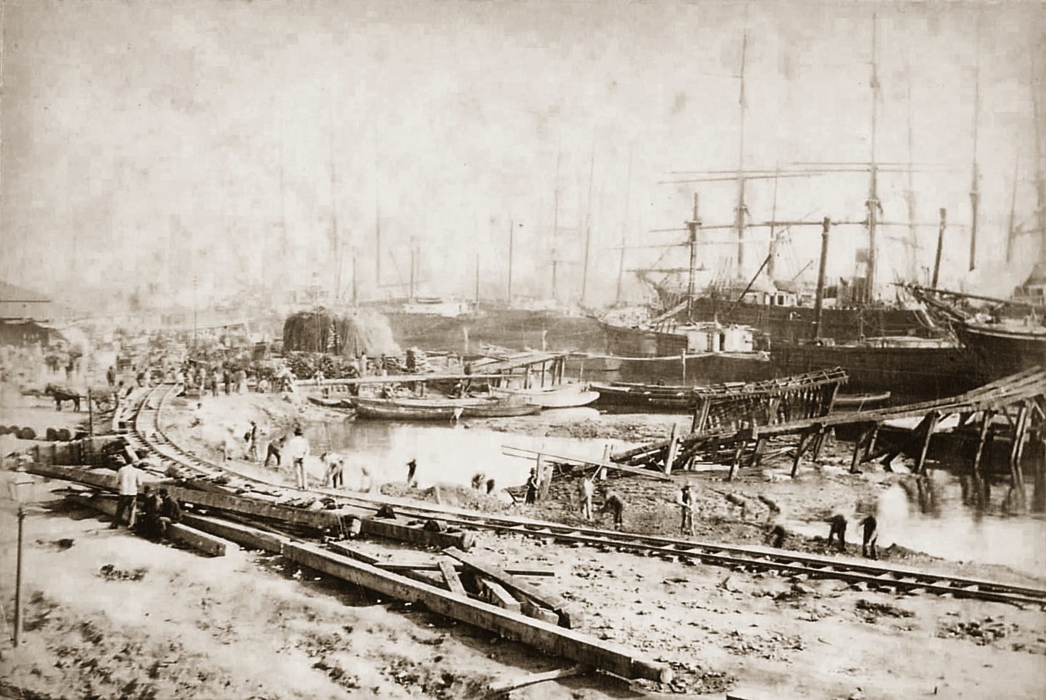 Port of Santos, c. 1870, Marc Ferrez